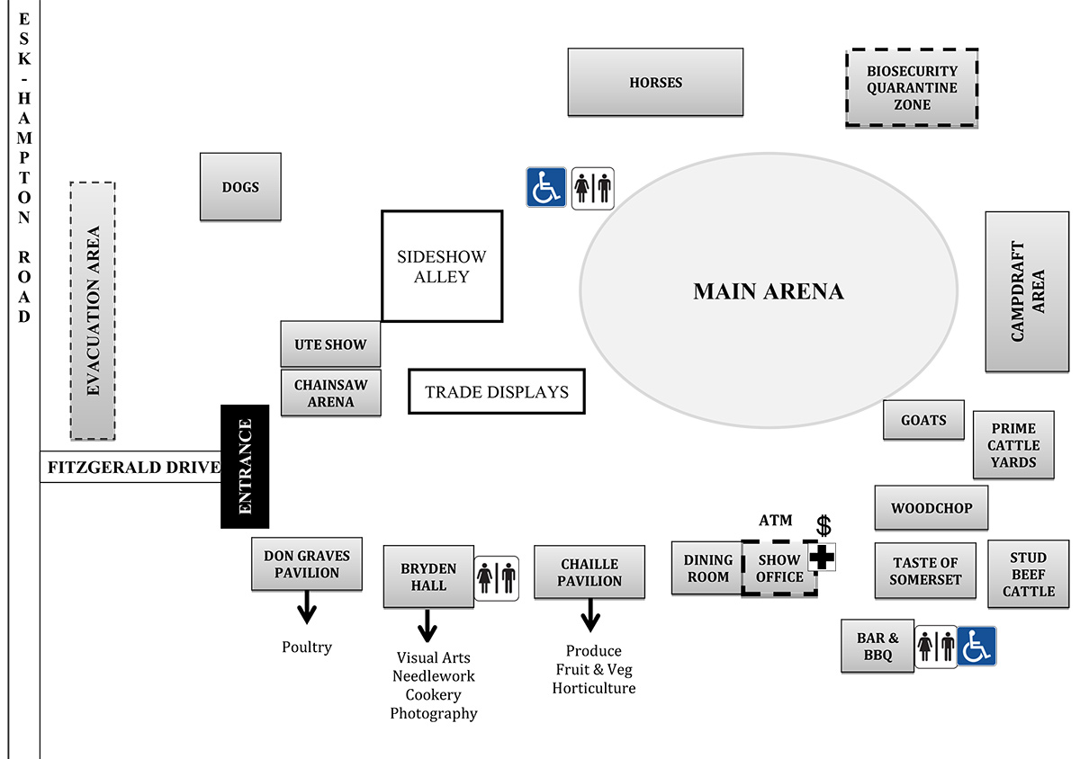 Esk Show Site Map